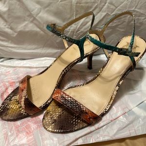 Leather Multicolored Sandals